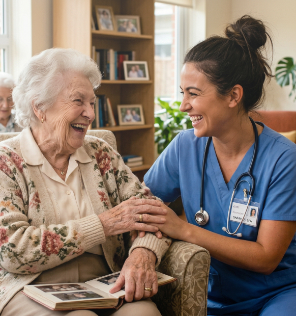 Patient receiving rehabilitation therapy at Batavia